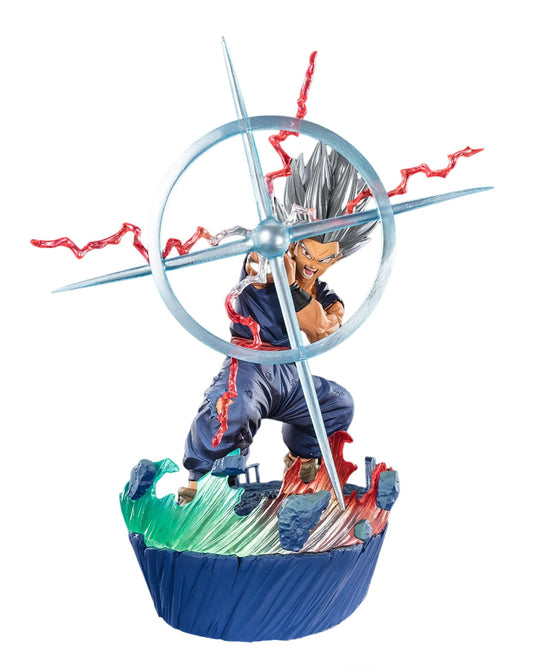 Tamashii Nations Dragon Ball Son Gohan Beast figure with stand for dramatic display.