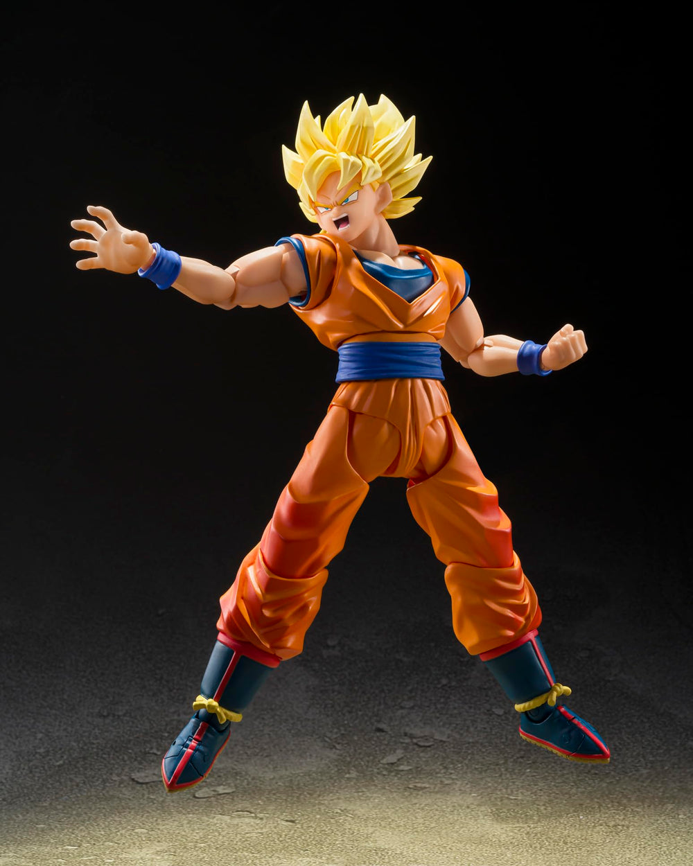 Tamashii Nations Dragon Ball Z Goku figure hair-detail close-up