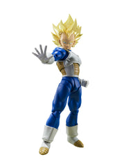 Tamashii Nations Dragon Ball Z Vegeta Awakened Blood front view figure for display