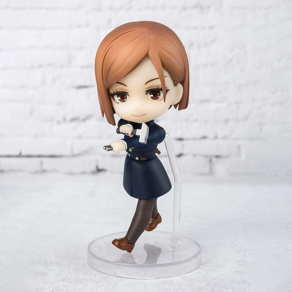 TAMASHII NATIONS Nobara Kugisaki Figuarts mini close-up eyes convey character essence.