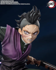 Genya Shinazugawa figure on a shelf-ready display setup