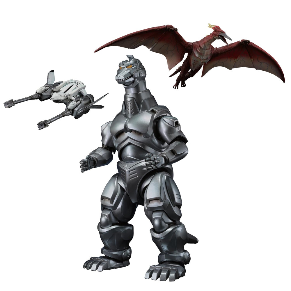 Tamashii Nations Mechagodzilla figure with dynamic poseability for display