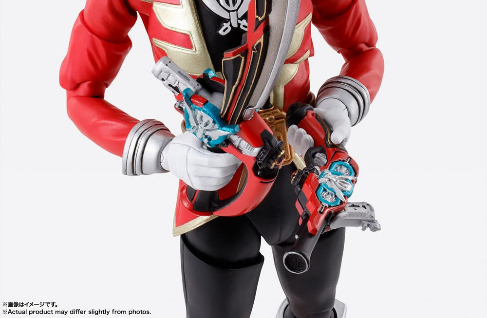 Tamashii Nations Gokai Red packaging shows figure readiness.