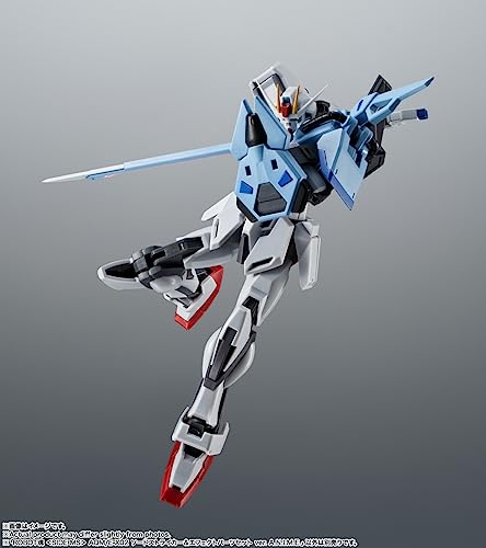 TAMASHII NATIONS Gundam Seed box shows Bandai Namco label and safety testing.