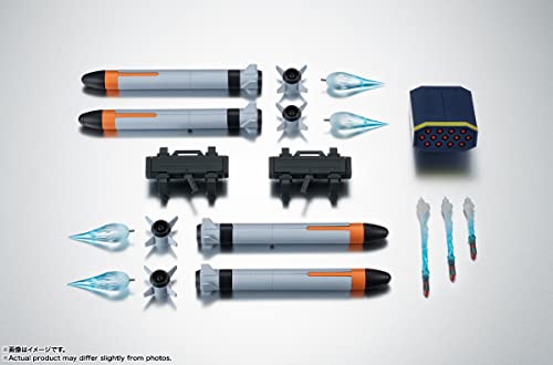 TAMASHII NATIONS Gundam SEED Canus flight surfaces enable varied posing and aerial options.