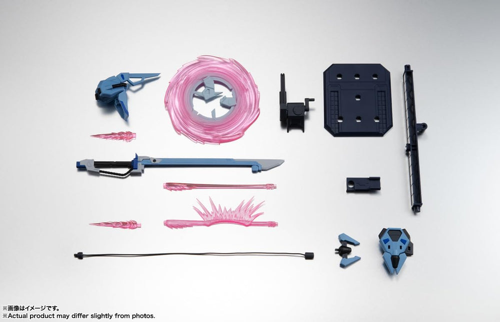 TAMASHII NATIONS Gundam Seed Sword Striker beam effects create dramatic energy.