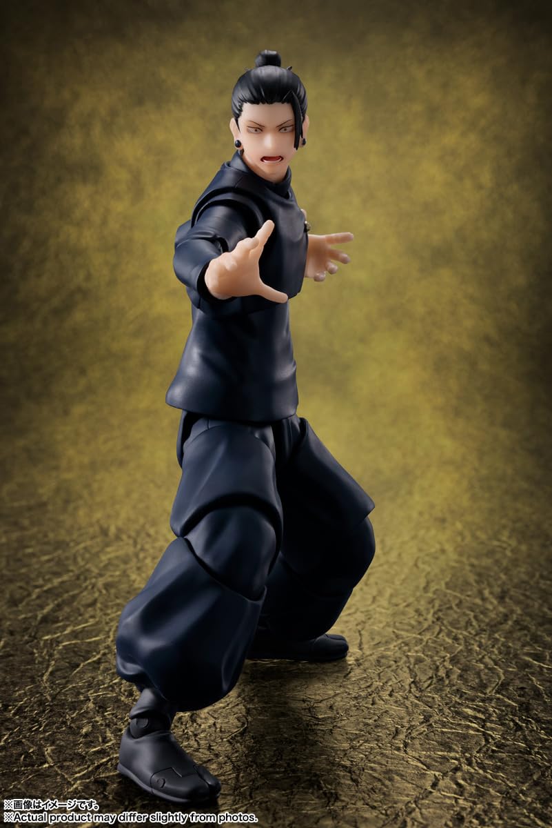 TAMASHII NATIONS Suguru Geto in-pocket parts for subtle posing.