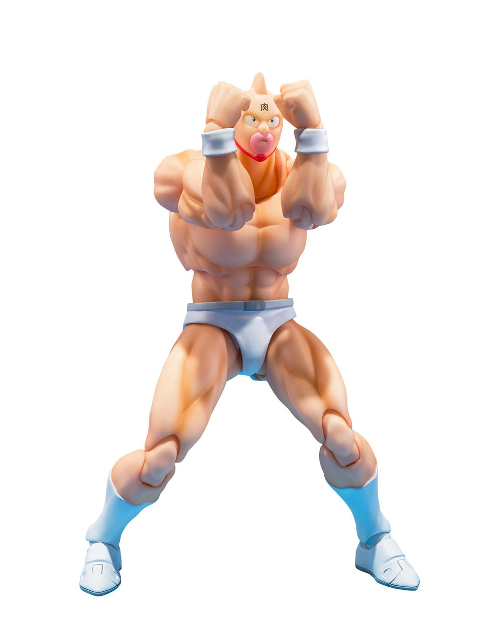 TAMASHII NATIONS Kinnikuman figure body for dynamic posing and display.
