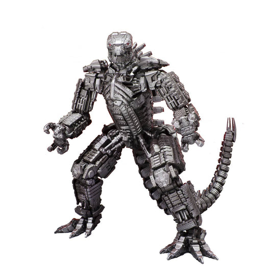 TAMASHII NATIONS Mechagodzilla figure with shoulder cannons for dynamic display.