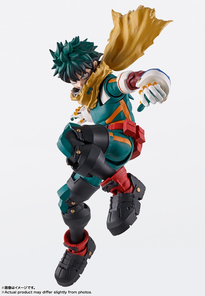 TAMASHII NATIONS Izuku Midoriya facial expression replacements for emotional range.