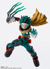 TAMASHII NATIONS Izuku Midoriya official licensed packaging with Bandai Namco label.