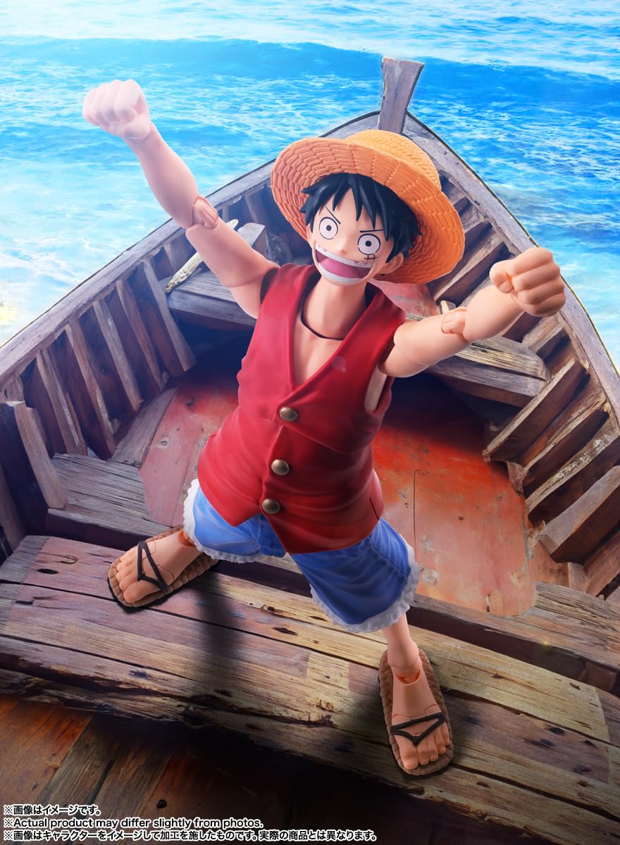 Tamashii Nations Luffy hands set offers flexible posing options for expressive scenes.
