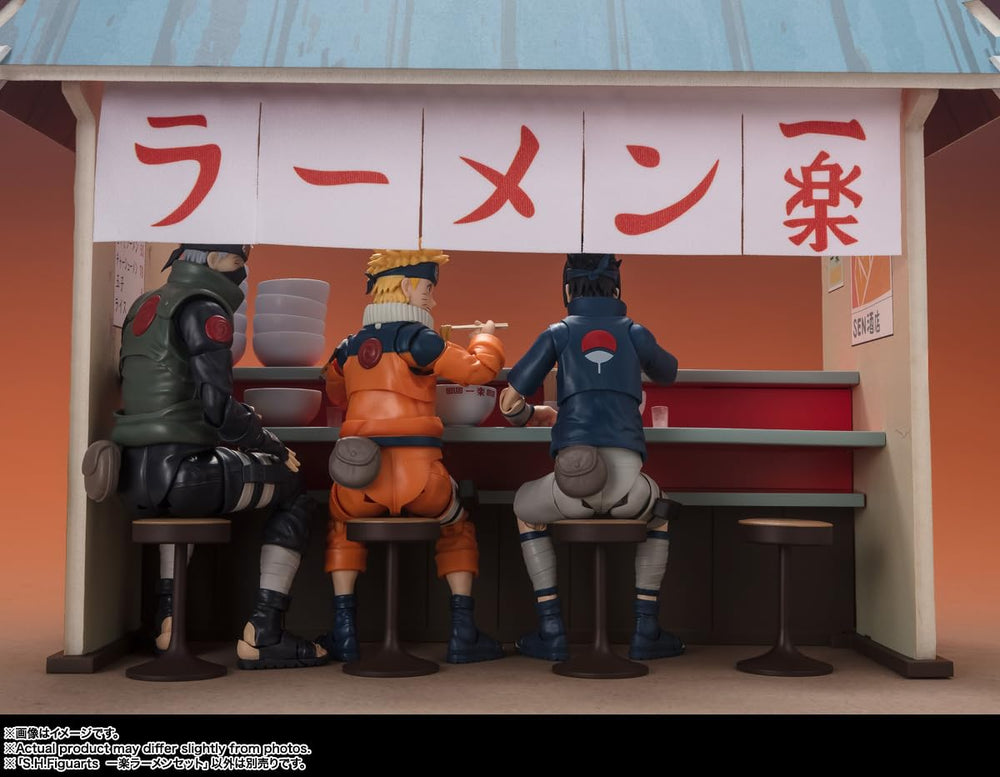 Tamashii Nations Ichiraku furniture parts for authentic display setting.