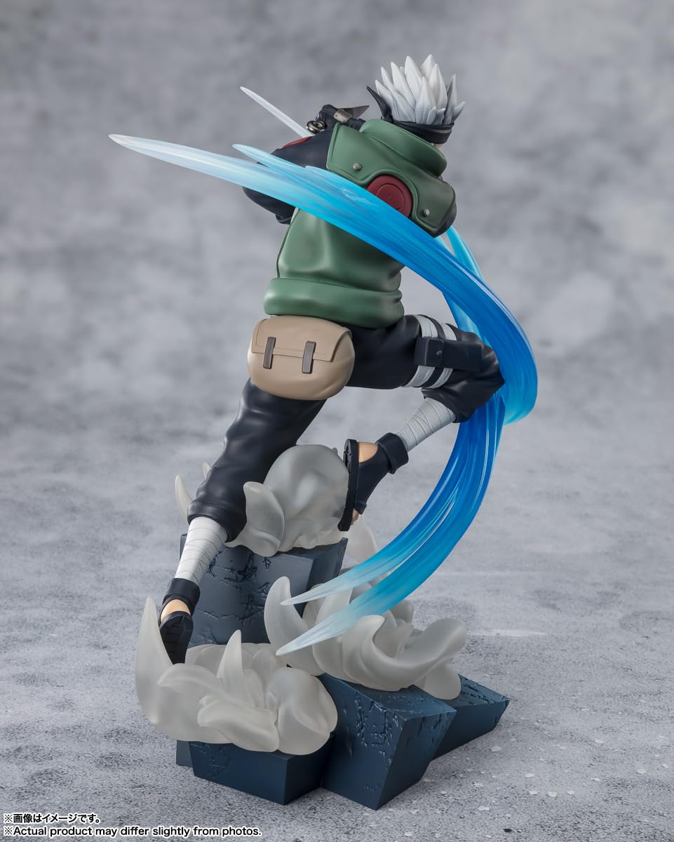 Tamashii Nations Kakashi Hatake head close-up shows detailed sculpt.