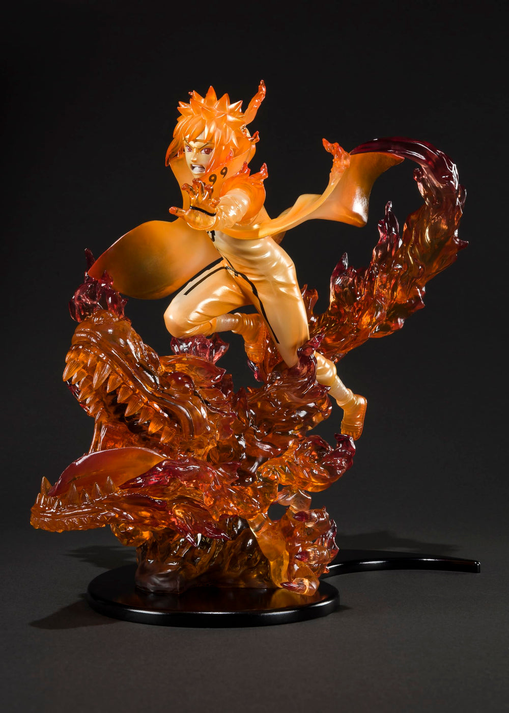 Tamashii Nations Naruto Kizuna relation effect parts emphasize dramatic scene and display versatility.