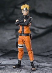 Tamashii Nations Naruto Uzumaki includes Kunai and Rasengan accessory for action-ready scenes.