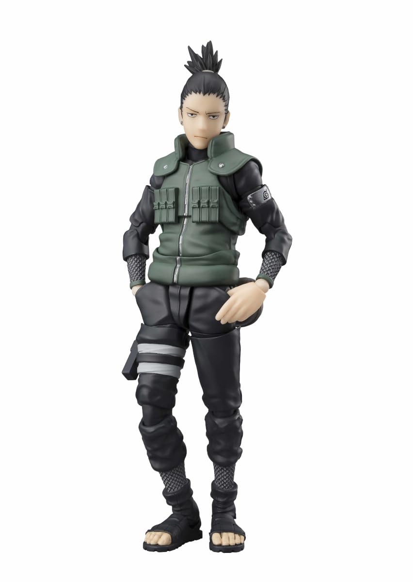 TAMASHII NATIONS Shikamaru Nara battle-face pose for dynamic action