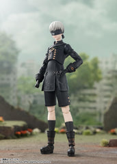 Tamashii Nations NieR Automata Ver1.1a 9S Pod 153 for pose-ready accessorizing and dynamic scenes.
