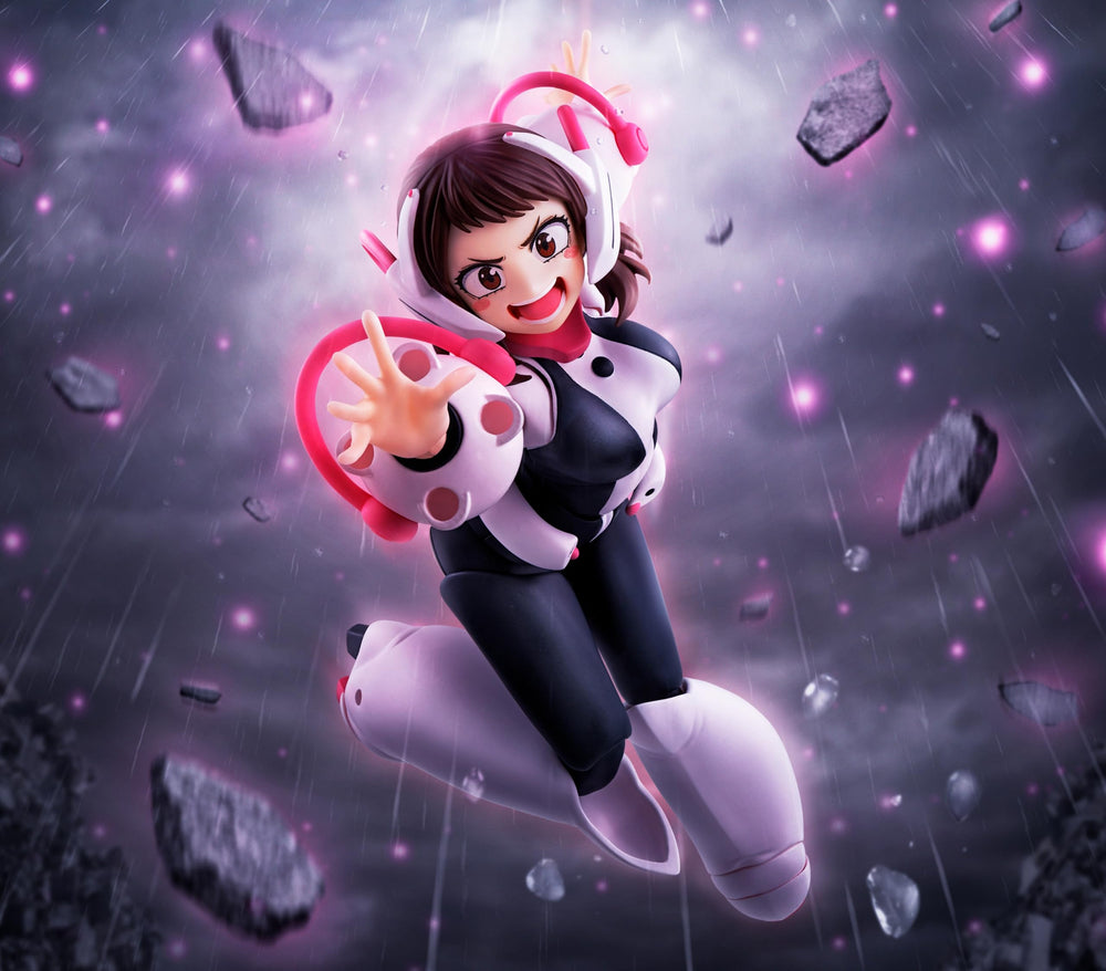 Tamashii Nations Ochako Uraraka two wires for dramatic setups