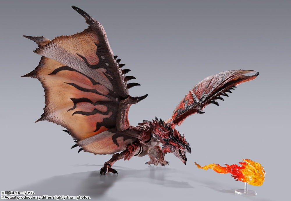 TAMASHII NATIONS Rathalos 20th Anniversary Edition stand enhances premium presentation.