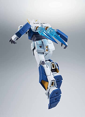 Tamashii Nations Gundam NT-1 Alex Ver. A.N.I.M.E. thruster effects suggesting flight motion.