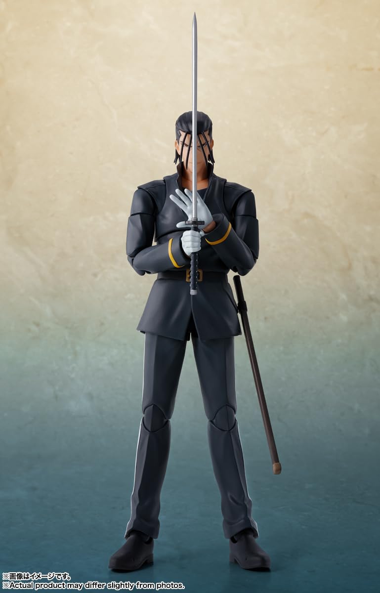 Tamashii Nations S.H.Figuarts Hajime Saito unsheathing sword for dynamic display