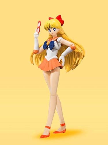 Interchangeable expressions and accessories for Sailor Venus figure looks.