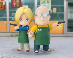 Tamashii Nations Sakamoto Taro Figuarts mini official box with Bandai Namco warning
