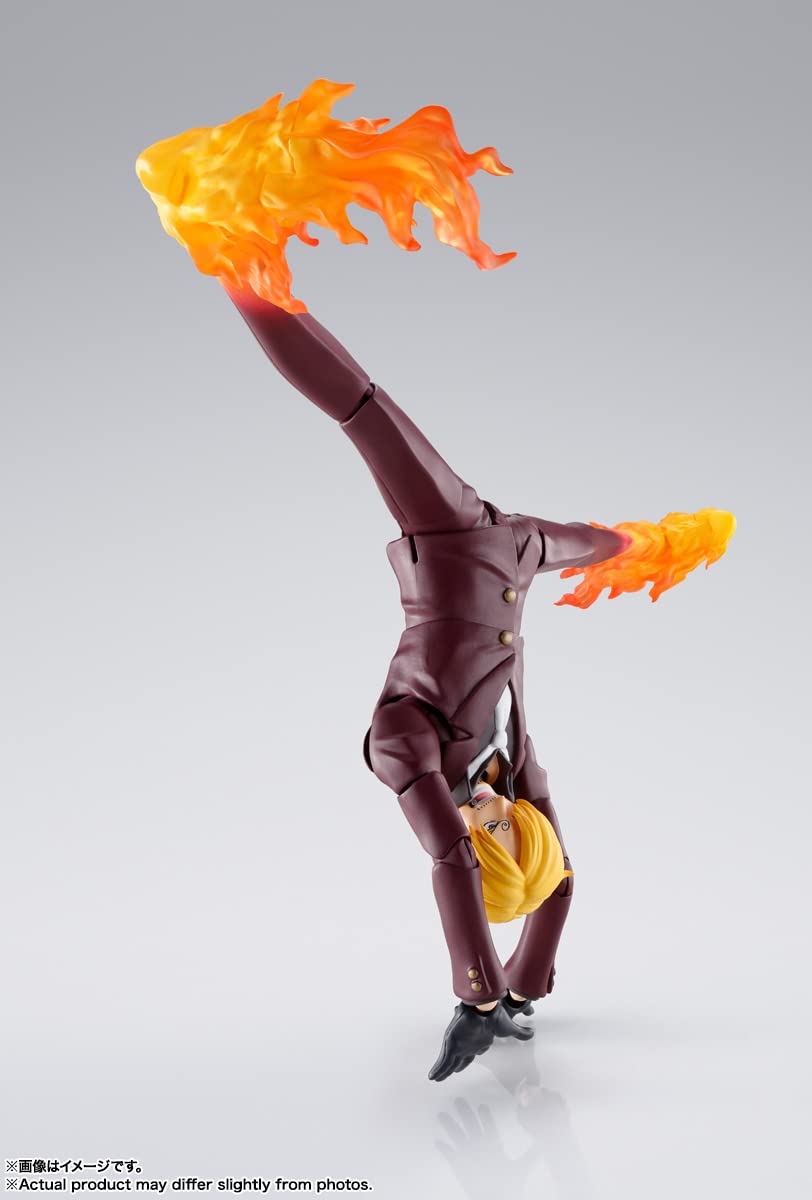 TAMASHII NATIONS Sanji articulation enables dynamic poses and natural range.