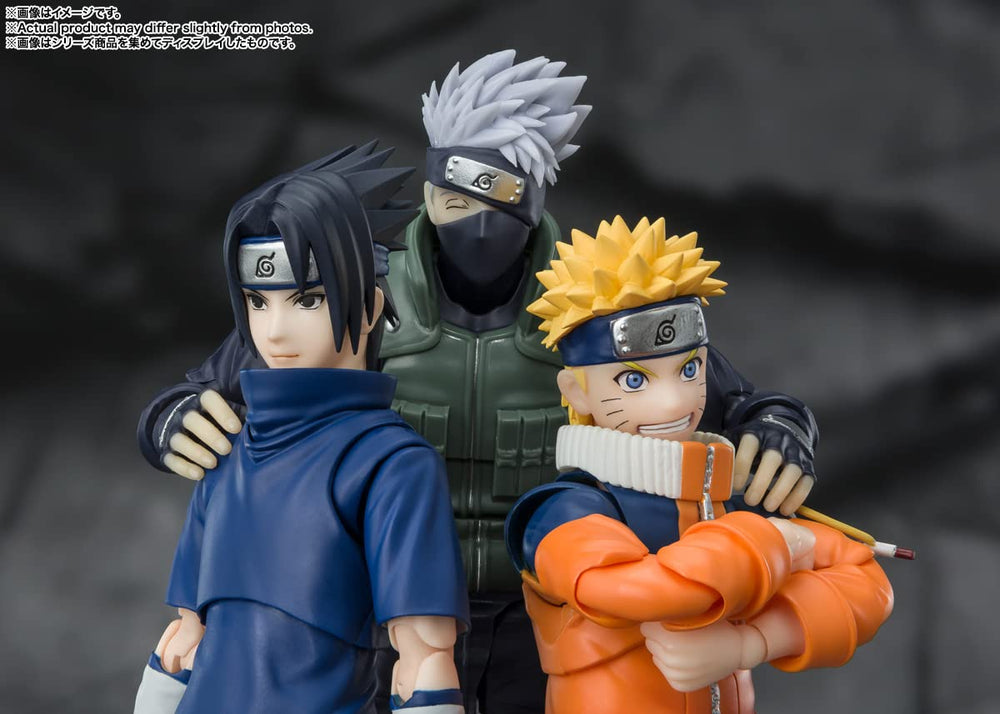 Tamashii Nations Sasuke Fire Style effect base adds dramatic flair.