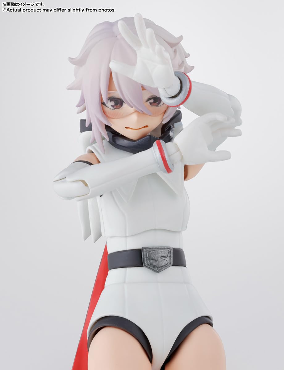 TAMASHII NATIONS SHY figure optional hood part for a stealthy vibe.