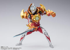 TAMASHII NATIONS Solis Armor orange and gold metallic finishes.