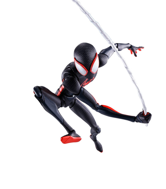 Tamashii Nations Spider-Man Miles Morales figure front view for dynamic display and collection