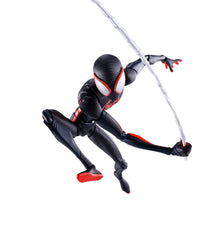 Tamashii Nations Spider-Man Miles Morales figure front view for dynamic display and collection