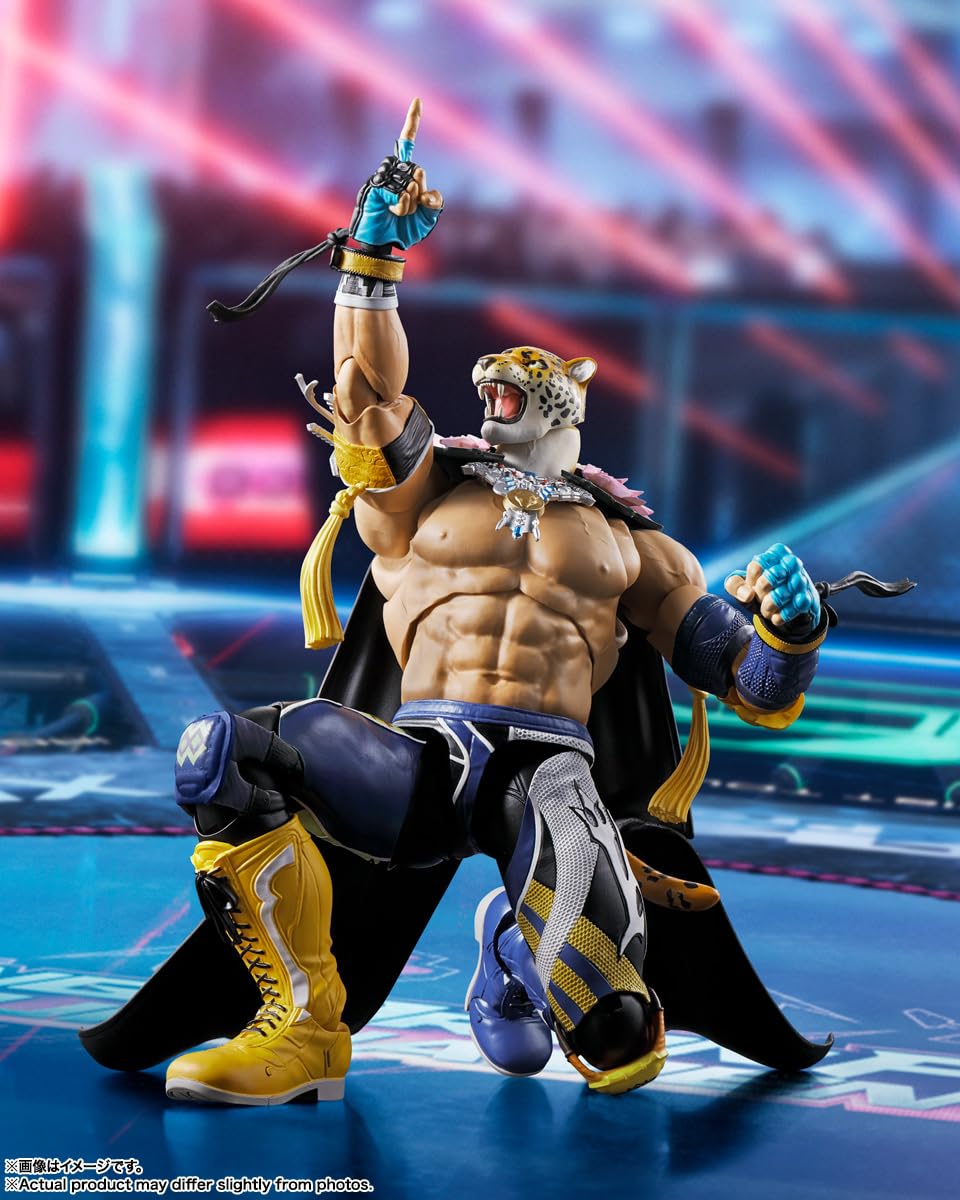 Tamashii Nations Tekken 8 King S.H.Figuarts height around 6.7 inches for shelf presence