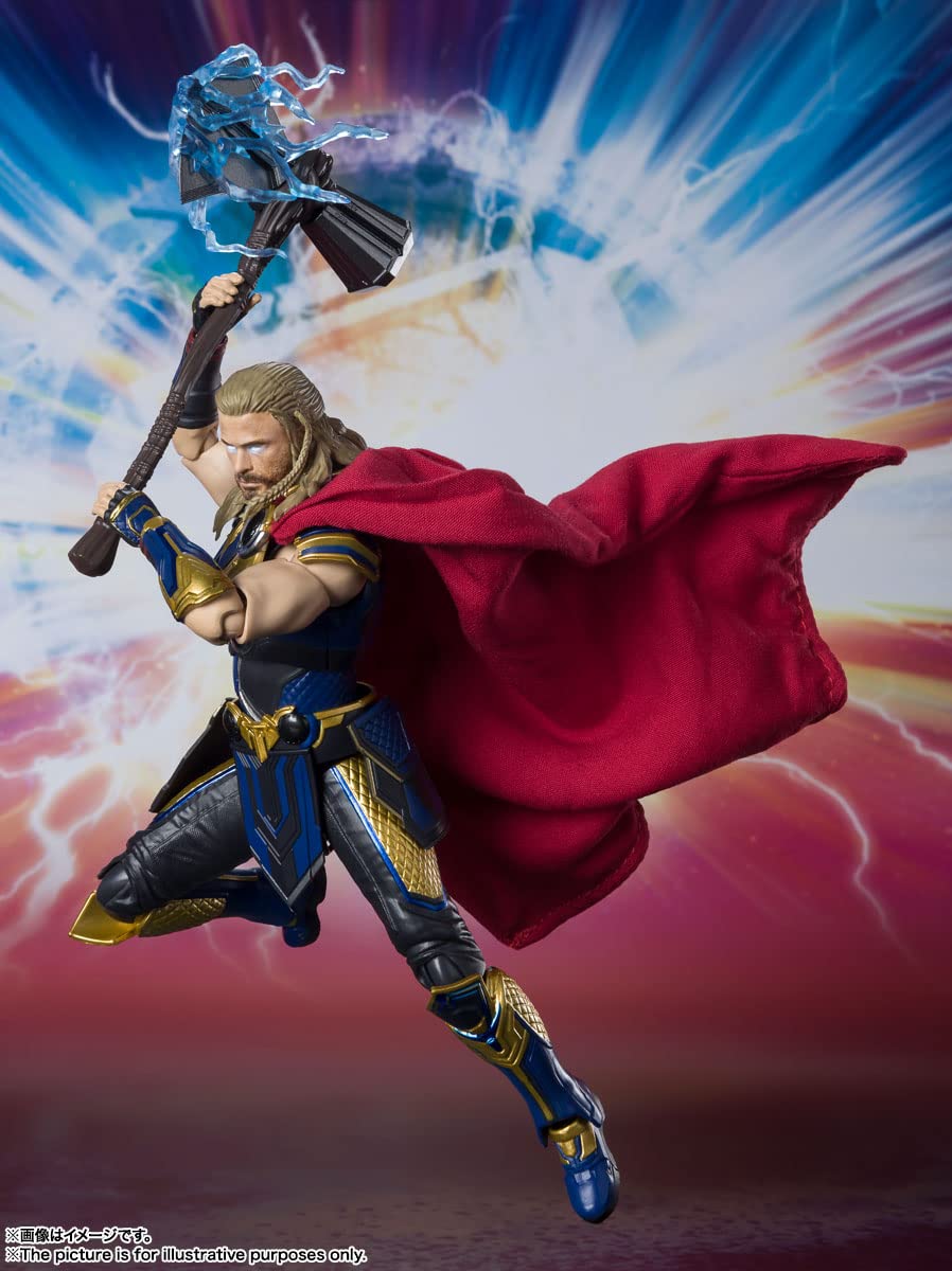 Tamashii Nations Thor Love & Thunder lightning effects for dramatic action