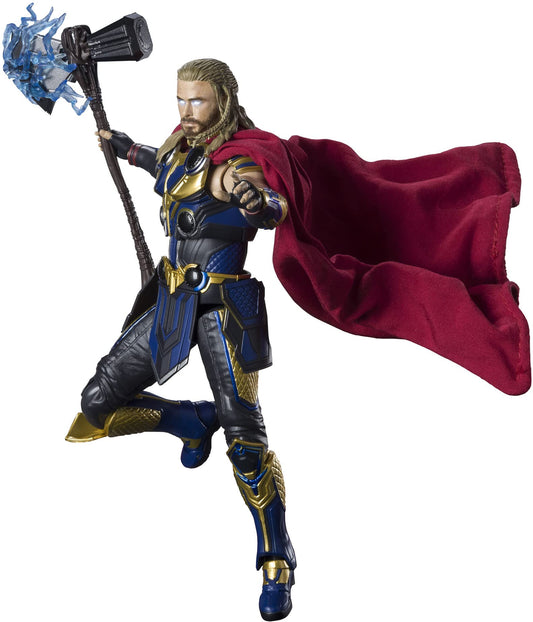 Tamashii Nations Thor Love & Thunder main body figure ready for display and dynamic posing