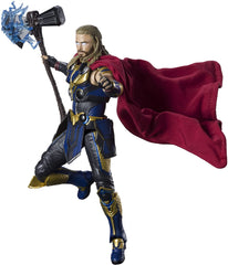 Tamashii Nations Thor Love & Thunder main body figure ready for display and dynamic posing