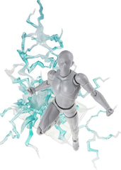 TAMASHII NATIONS Thunder Green Ver bolt segments for dramatic figure displays.