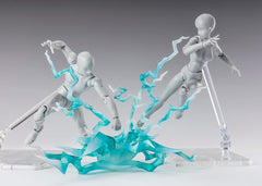 TAMASHII NATIONS Thunder Green Ver unpacked box showing six parts.