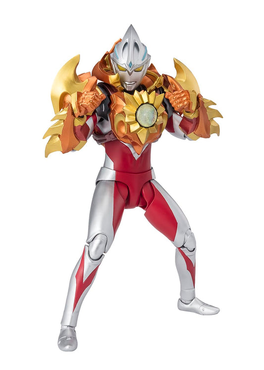 TAMASHII NATIONS Solis Armor set for display and dynamic posing.