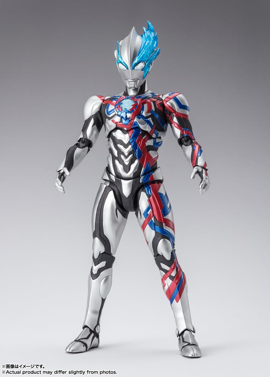 Ultraman Blazar articulation enables dynamic posing for action dioramas.