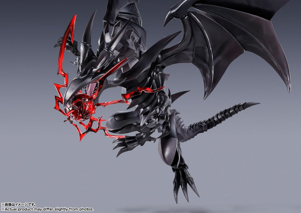 Articulation detail highlights broad range of motion for Red-Eyes-Black Dragon poses.