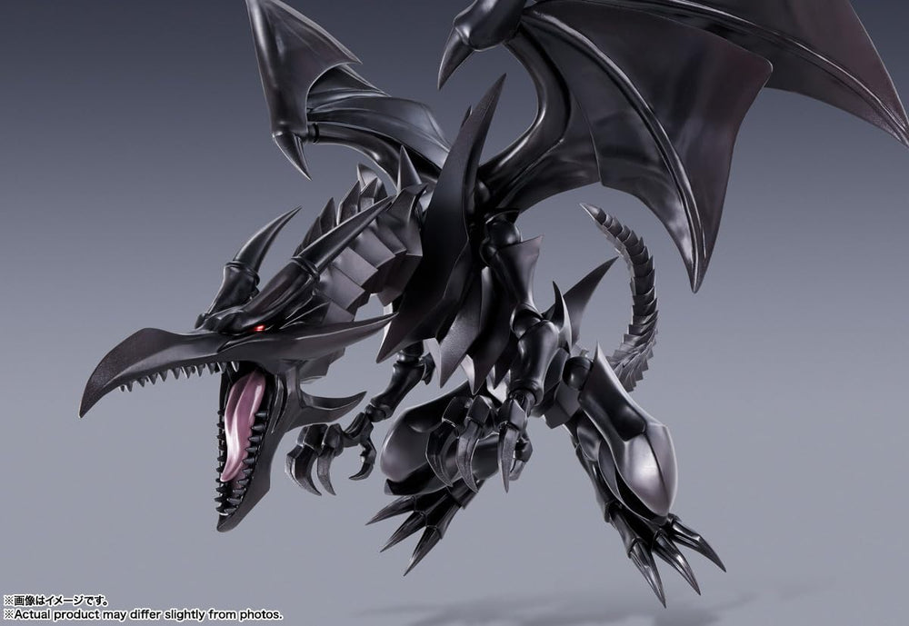 TAMASHII NATIONS Red-Eyes-Black Dragon close-up head reveals fierce eyes and sculpt.