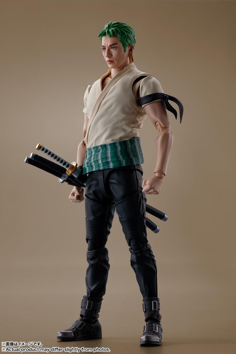 Tamashii Nations Zoro S.H.Figuarts swords, holsters, and scabbards for authentic setup.