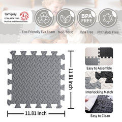 Tamiplay non-toxic EVA foam ensures a safe play surface for babies