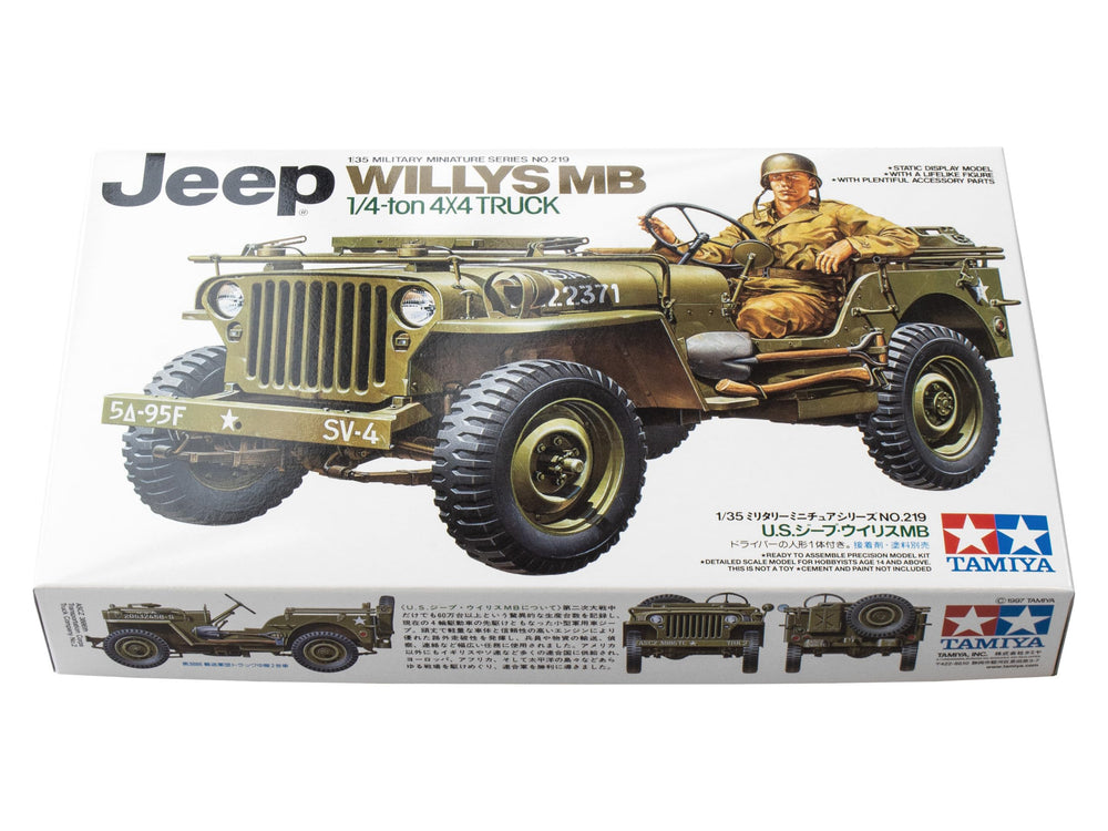 TAMIYA Jeep Willys MB 1/35 scale kit in heritage-inspired design language