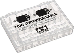 Tamiya Mini 4WD Motor Case 2 front view organizes shafts and parts for quick builds