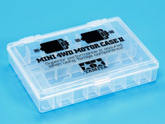 Tamiya Mini 4WD Motor Case 2 interior shows space for single and double shaft parts