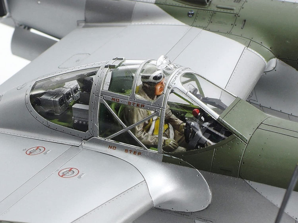 TAMIYA P-38J Lightning engine detail for realism.